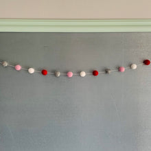 Load image into Gallery viewer, Love You More Garland (Red, White, Pink and Gray)
