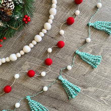 Load image into Gallery viewer, Red and White Garland (Spaced)

